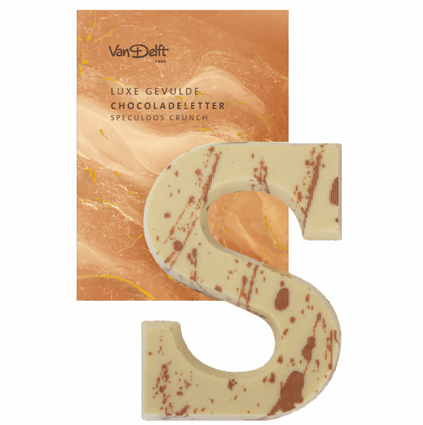 Gevulde Chocoladeletter Speculoos Crunch